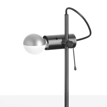 Close-up of the Agnoli table lamp bulb body on its stem