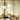 Close view of the Oluce Alba 468 pendant glass spheres beside curtains