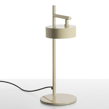 Oluce Berlin-Out outdoor table lamp in ivory on a white background