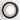 Oluce Berlin-Out round wall lamp in matt black with a textured acrylic disc on a white background