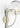 Lyndon 161 mini outdoor wall lamp by Oluce in ivory, closeup studio shot