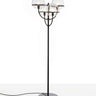 Oluce Lyndon 351 small outdoor floor lamp in black, studio shot