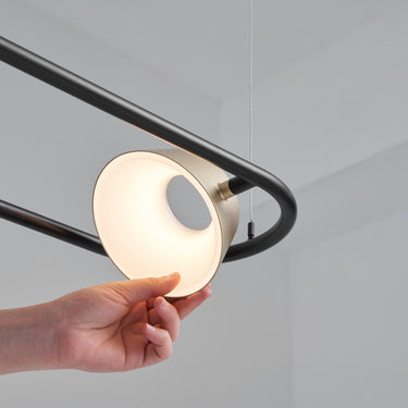 Seed Design Olo Ring Linear Pendant Gold