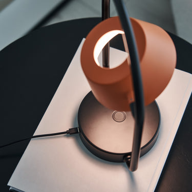Seed Design Olo Ring Portable Table Lamp Orange
