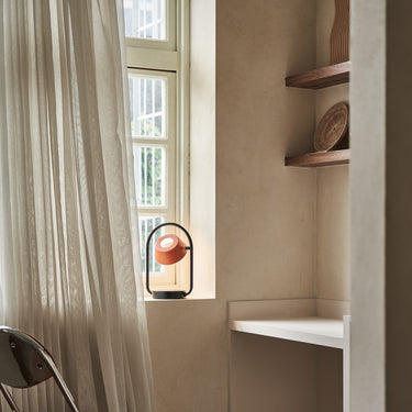 Seed Design Olo Ring Portable Table Lamp Orange