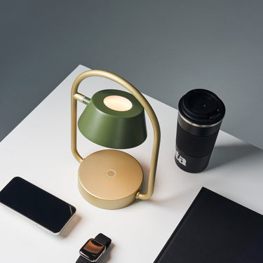 Seed Design Olo Ring Portable Table Lamp Olive Green