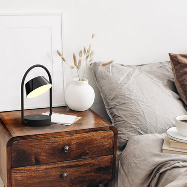 Seed Design Olo Ring Portable Table Lamp Black