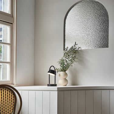 Seed Design Olo Ring Portable Table Lamp Black