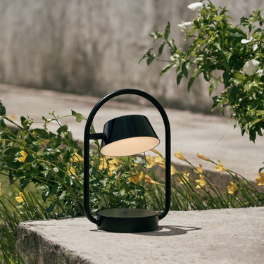 Seed Design Olo Ring Portable Table Lamp Black
