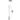 Dimension drawing of the Oluce Pascal 345L floor lamp