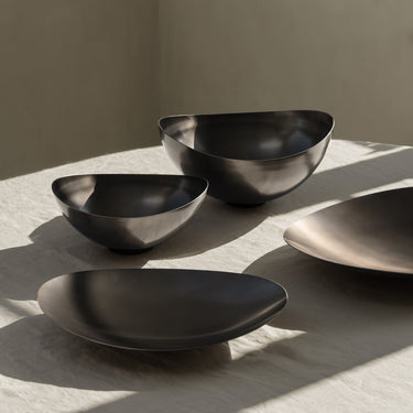 Ondea Bowl Tray Burnt Metal Finish Stainless Steel Blomus 64479