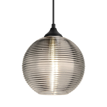 Kristall 8 outdoor cord pendant: Smoke | Besa Lighting