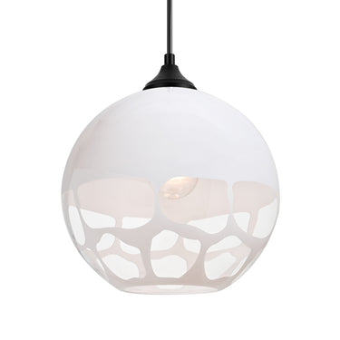 Rocky outdoor cord pendant: White | Besa Lighting