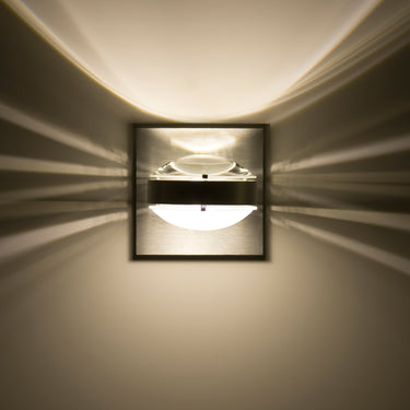 Optos wall sconce: Clear / Frost | Besa Lighting