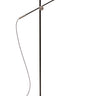 House of Troy Orwell LED Counterbalance Floor Lamps in Black with Satin Nickel Accents
