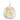 Rainbow-finish Oblò pendant lamp featuring Pyrex glass diffuser and soft warm LED brightness