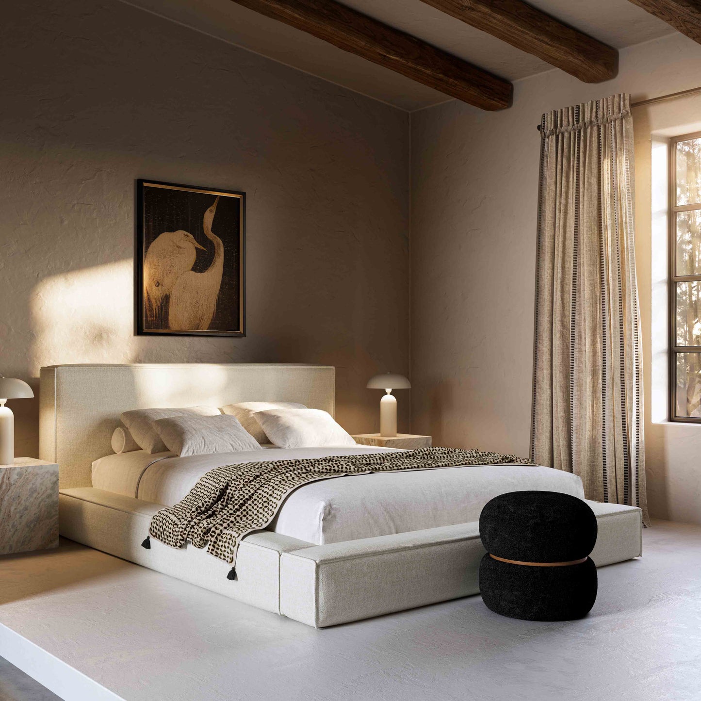Tov Furniture Olafur Cream Linen King Bed
