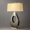 Nova of California Pearson Table Lamp 30 Pecan Wood Brushed Nickel