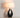 Nova of California Pearson Table Lamp Ebony Wood Weathered Brass White Cotton Linen Shade