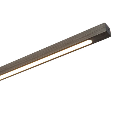 Nova of California Port Table Lamp Led 35 Charcoal Gray Wood Satin Nickel