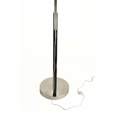 Nova of California Plimpton 72 Arc Floor Lamp Espresso Wood Brushed Nickel