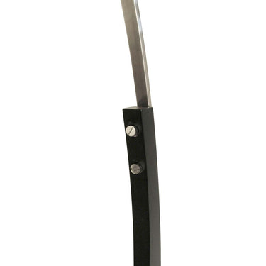 Nova of California Plimpton 72 Arc Floor Lamp Espresso Wood Brushed Nickel