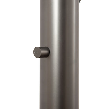 Nova of California Palm Springs Arc Floor Lamp 83 Gunmetal Gray Tonal Shades