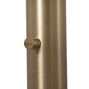 Nova of California Palm Springs Arc Floor Lamp 83 Weathered Brass Blue Tonal Shades