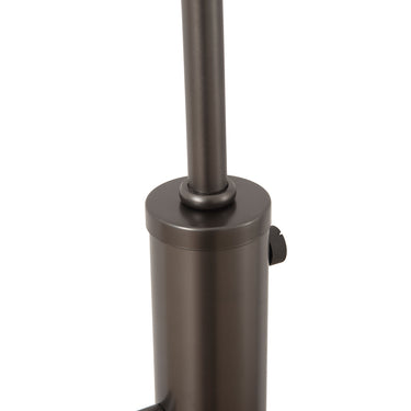 Nova of California Palm Springs Arc Floor Lamp 83 Gunmetal Gray Tonal Shades