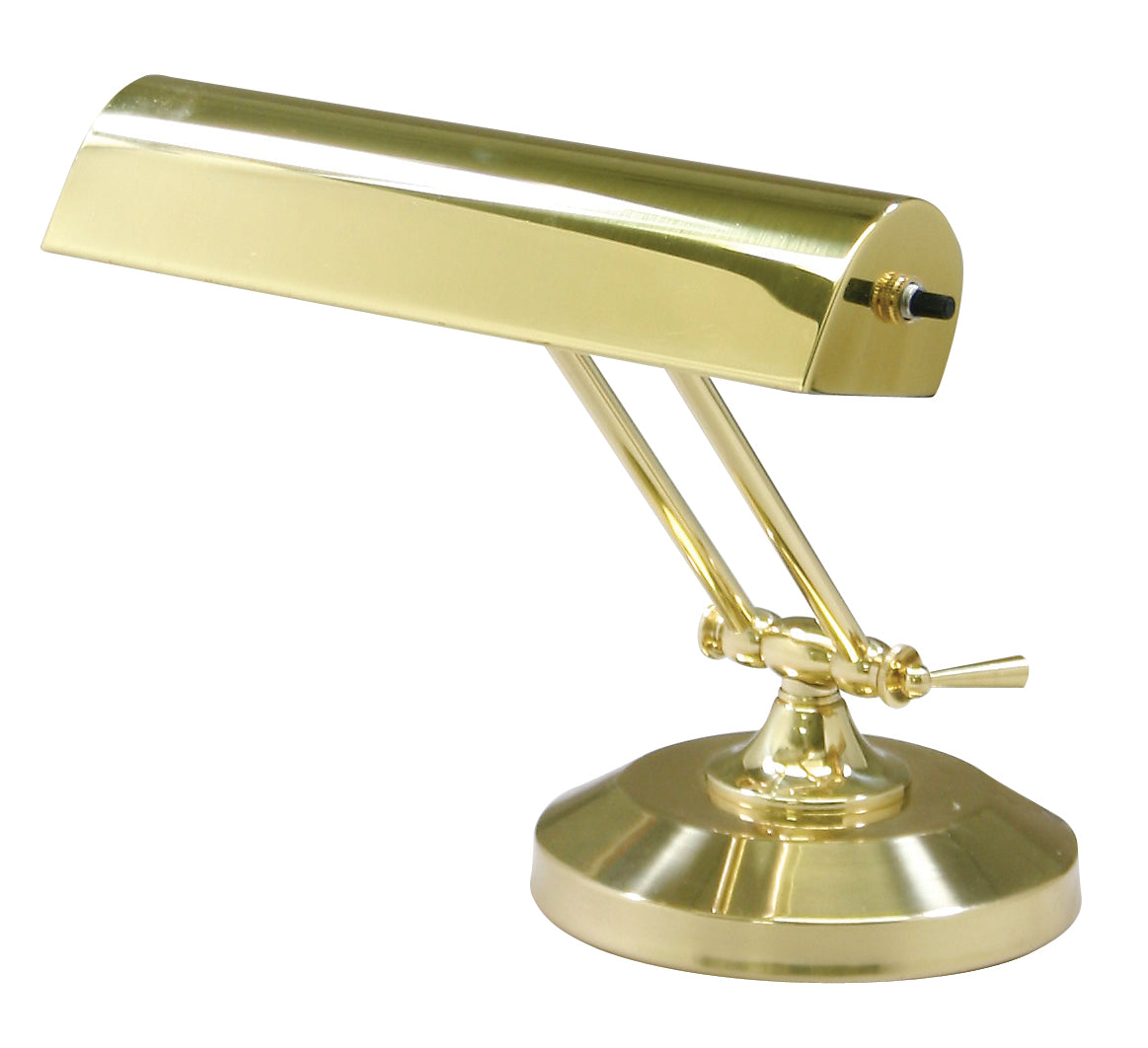 House of Troy Upright Piano Lamp 10" in Polished Brass P10-150