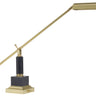 House of Troy Counter Balance Polished Brass and Black Marble Piano and Desk Lamps