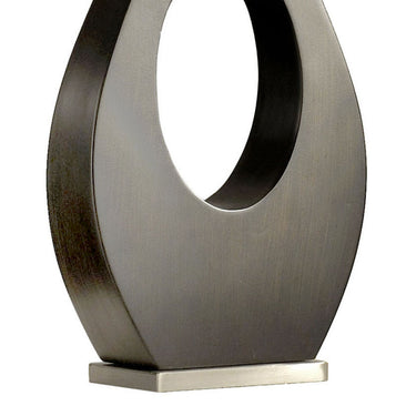 Nova of California Pearson Table Lamp 30 Pecan Wood Brushed Nickel