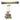 House of Troy Desk/Piano Lamp 14" Antique Brass