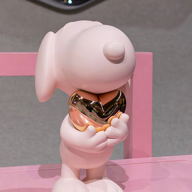 Snoopy Heart by Leblon Delienne, Pastel Pink & Pink Gold colorway, 27 cm – image 3