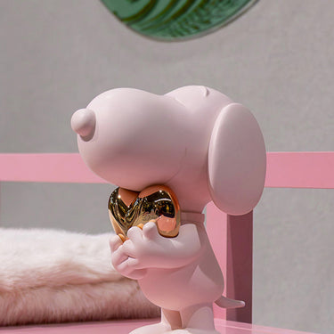Snoopy Heart by Leblon Delienne, Pastel Pink & Pink Gold colorway, 27 cm – image 4