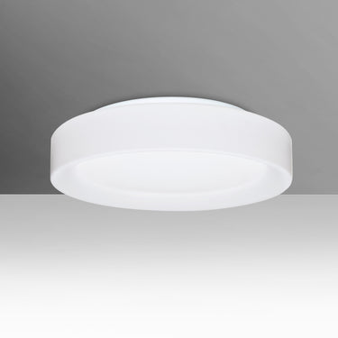 Pella 13 with Opal Matte glass, straight-on | Besa Lighting