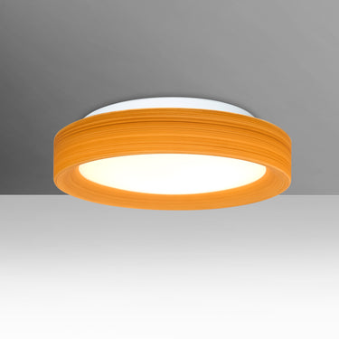 Pella 13 with Oak glass, straight-on | Besa Lighting