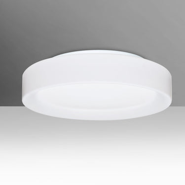Pella 16 with Opal Matte glass, straight-on | Besa Lighting