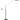 House of Troy Grand Piano Counter Balance Floor Lamps in Black with Satin Nickel Accents