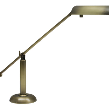 House of Troy Counter Balance Antique Brass Piano and Desk Lamps