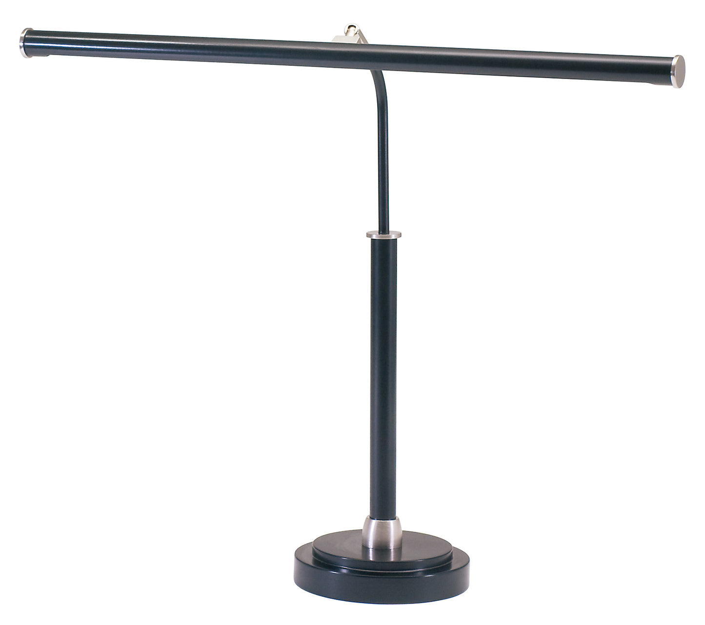 House of Troy LED Piano Lamp Black with Satin Nickel Accents PLED100-527