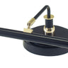 House of Troy Upright Piano Lamp 19" LED in Black with Polished Brass Accents