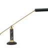 House of Troy Counter Balance Polished Brass and Black Marble LED Piano and Desk Lamps