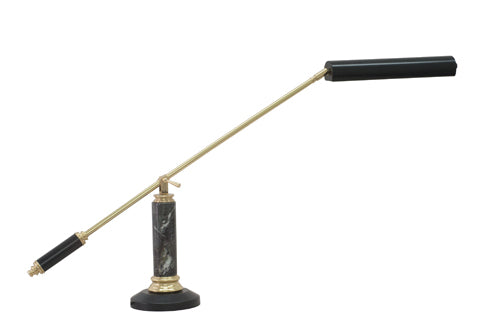 House of Troy Counter Balance Polished Brass and Black Marble LED Piano/Desk Lamp PLED192-617
