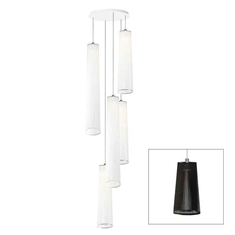 Solis 5-Light Black Chandelier 5-Light 48 and 72" | Modern Ceiling Fixture 7