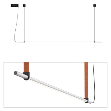 T.O LED Linear Pendant Light with 360° Rotating Arm by Pablo Designs - image 4