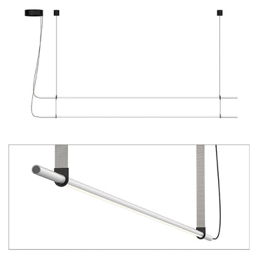Minimalist LED Stack Pendant Light with Dimming and Adjustable Arm by Pablo Designs - image 4