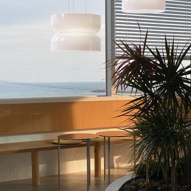 Totem Opal Glass LED Up Down Pendant Light with Dim to Warm by Pablo Designs - image 4