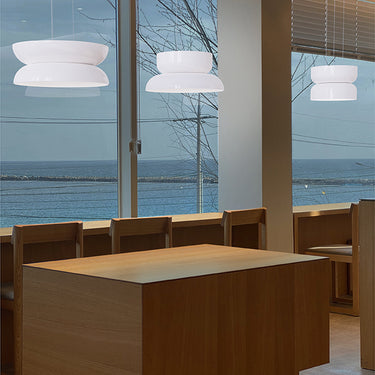 Totem Opal Glass LED Up Down Pendant Light with Dim to Warm by Pablo Designs - image 3