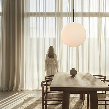 Bola Sphere LED Pendant Light with Dim-to-Warm Glass Globe by Pablo Designs - image 6